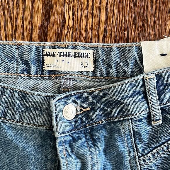 We The Free Size 32 Molly Maxi Skirt We The Free Distressed Uneven Hem True Blue - Picture 5 of 7